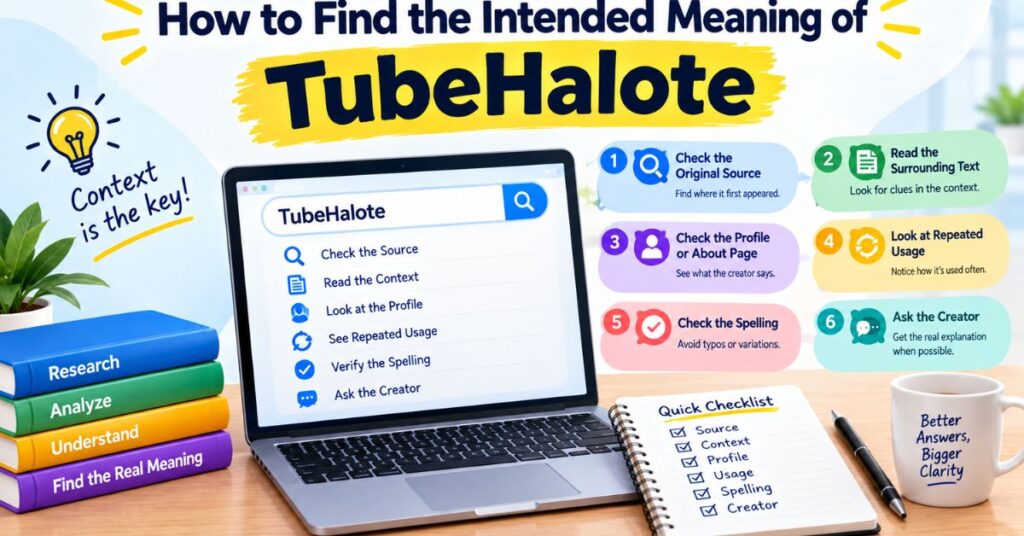 How to Find the Intended Meaning of TubeHalote